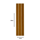 Kit 20 Painéis de Revestimento Ripado Decorativo em MDF – 45x11cm para Parede