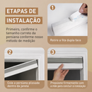 KIT 2 Persiana Plissada Blackout Sem Furos – Fácil Instalação e Ajuste Livre